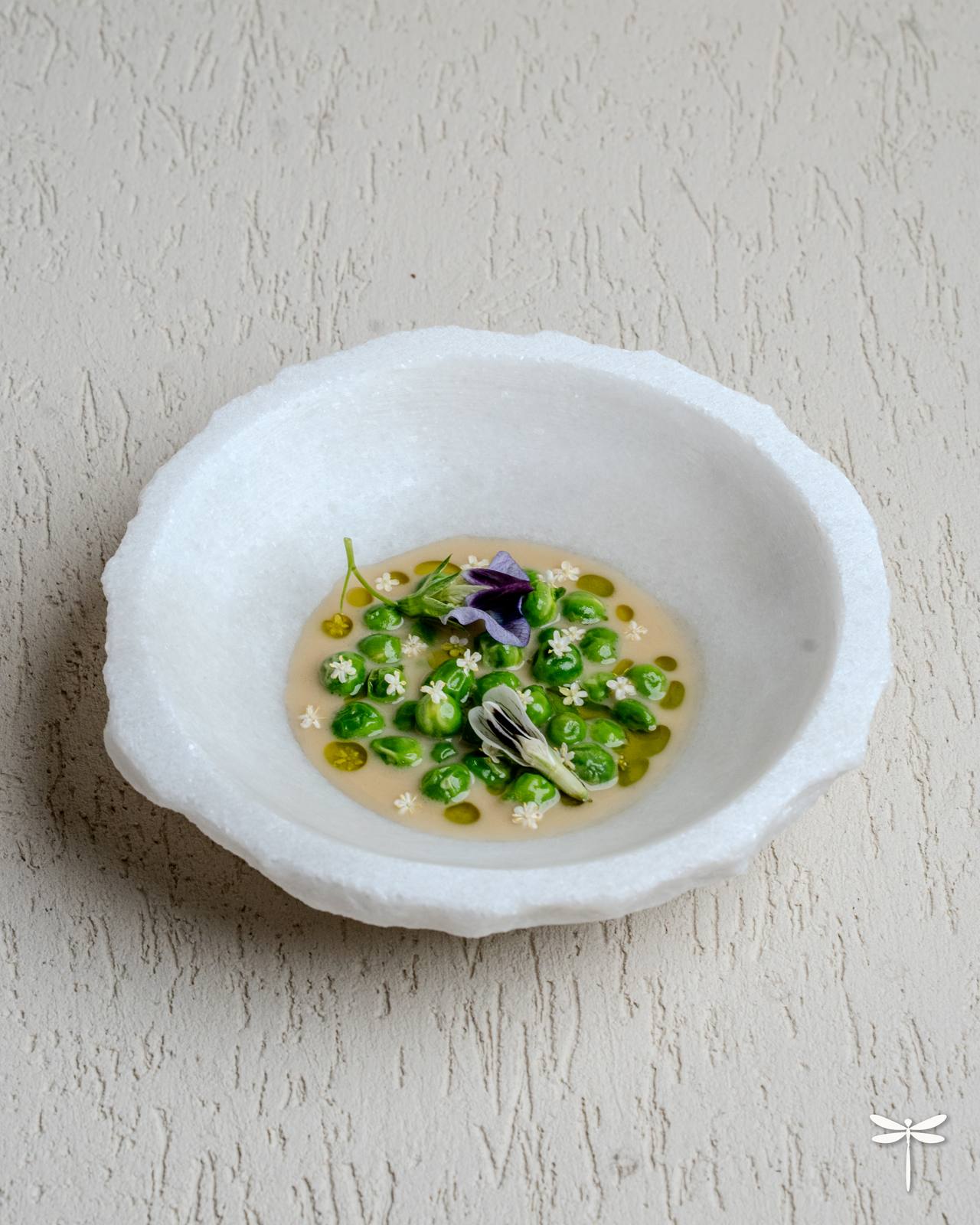 Pea and elderflower